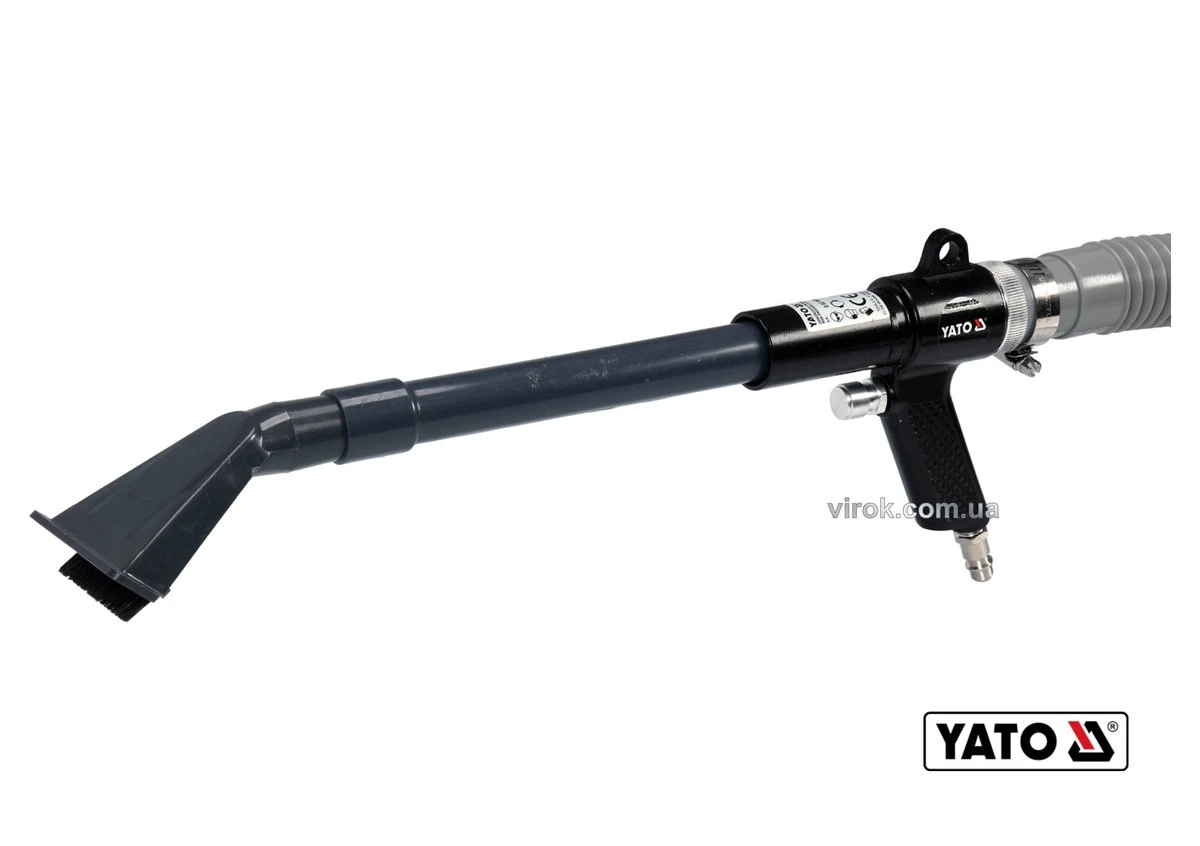 YATO Порохотяг пневматичний YATO : шланг Ø=25 мм, тиск- 0.62 МПа + комплект насадок  | YT-09990