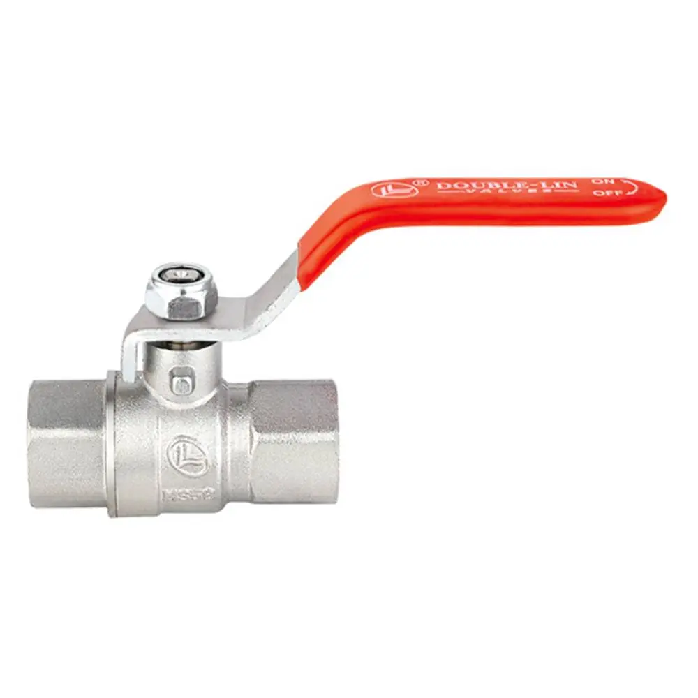 Кран латунний шаровий 1 1/2 різьба В/В ручка Double-lin | 78-047