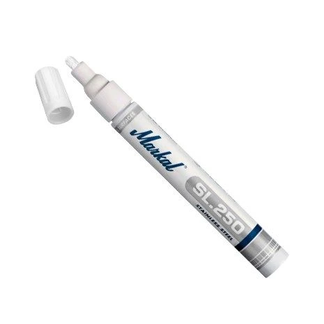 Маркер по нержавеющей стали Markal SL.250 белый 31200129