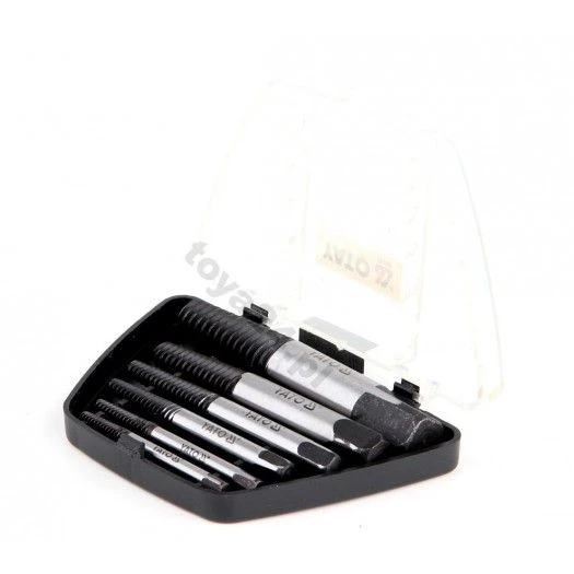 YATO Набір екстракторів YATO : М3-М25 мм, N°1-6. для зломаних гвинтів. 6 Oд.  | YT-0590