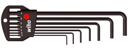 Wiha W06384 Набор шестигранных ключей длинных 7шт (1,5 2, 2,5 3, 4 5, 6) CrVMo марганцевое фосфатиро