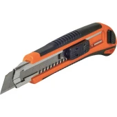 Miol Ніж сегментний 18 мм, підсилений, прогумована ручка + 3 леза