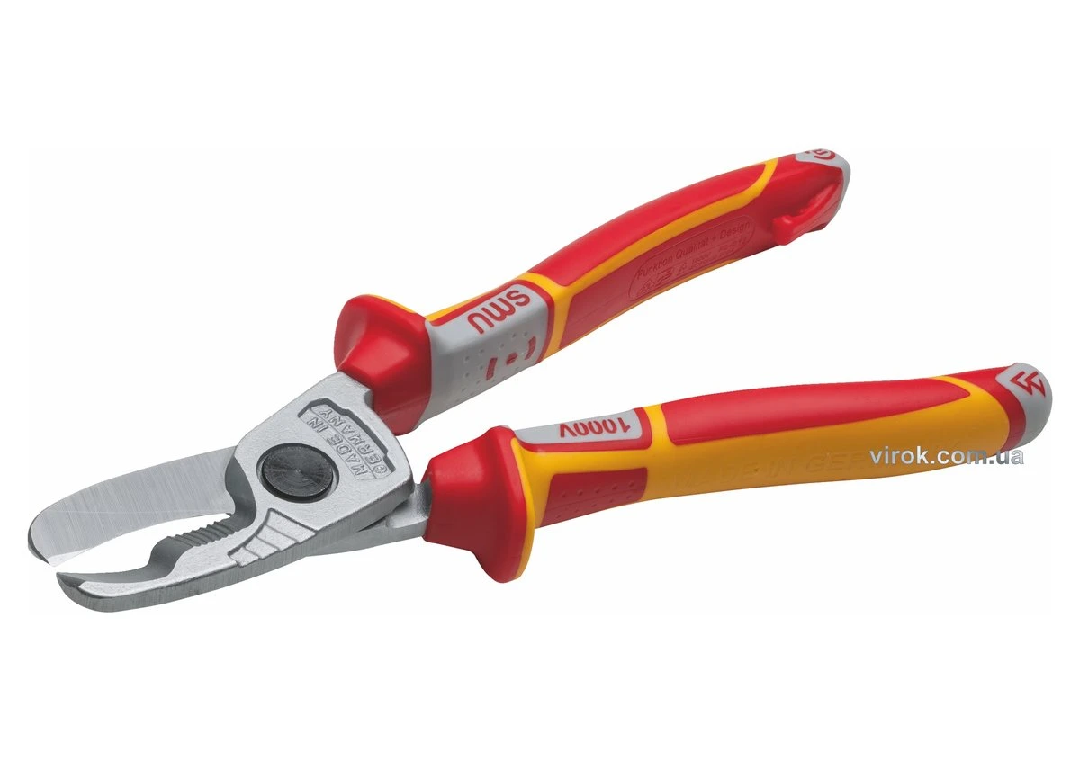 NWS  Бокорізи - ножиці для кабелю : Ø≤ 25 мм, L= 210 мм. Al/Cu. ізольовані VDE до 1000V | 043-49-VDE