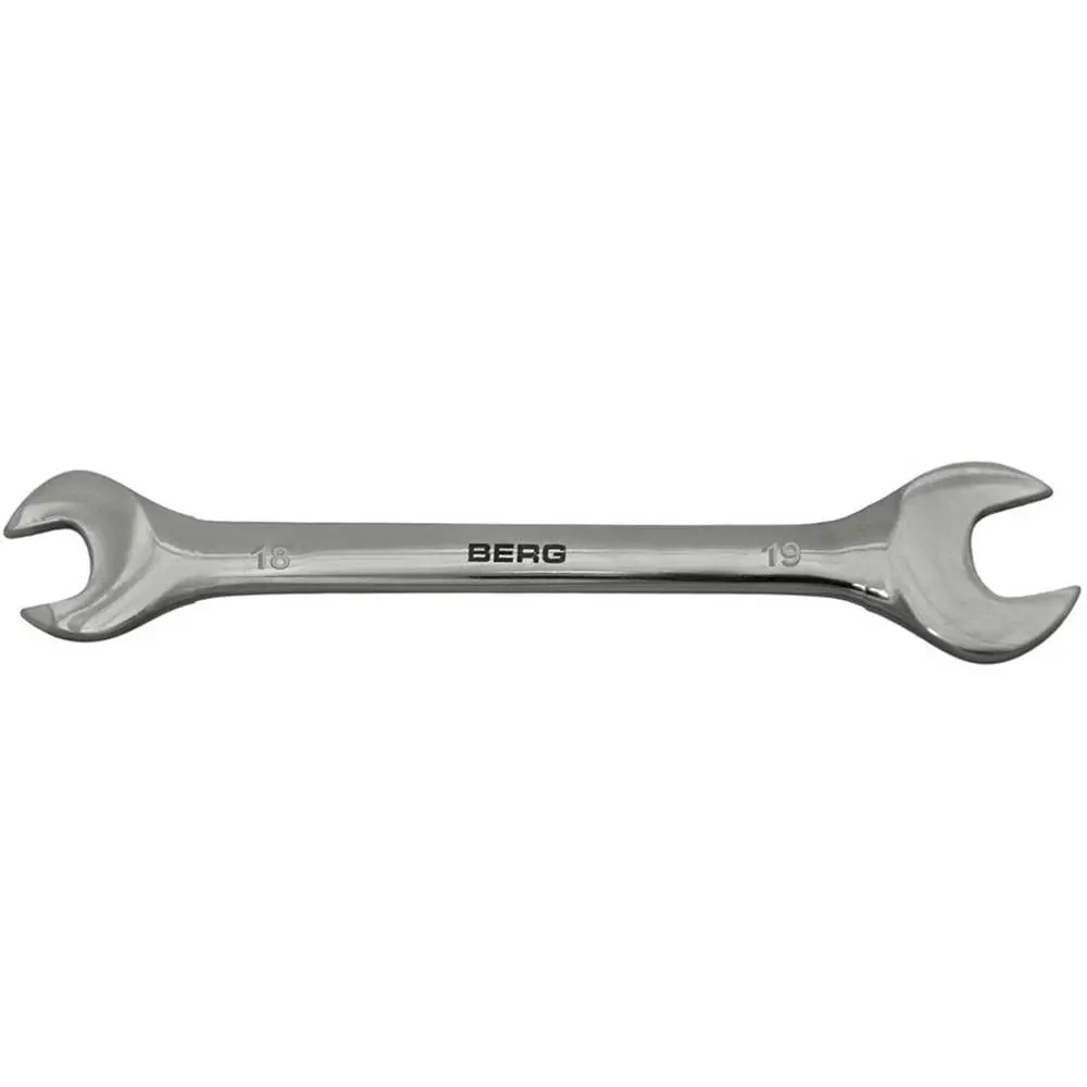 Ключ ріжковий двосторонній Cr-V 18х19мм Berg | 48-111