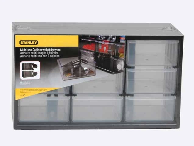 STANLEY Ящик 1-93-978 инструментальный, органайзер пластмассовый 9-секционный вертикальный