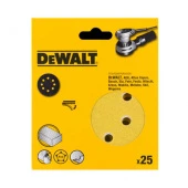 DeWalt DT3116XM Самоклеящаяся шкурка d=125мм, зерно 180, 25шт (DW 423/ES55), HIGH-TECH