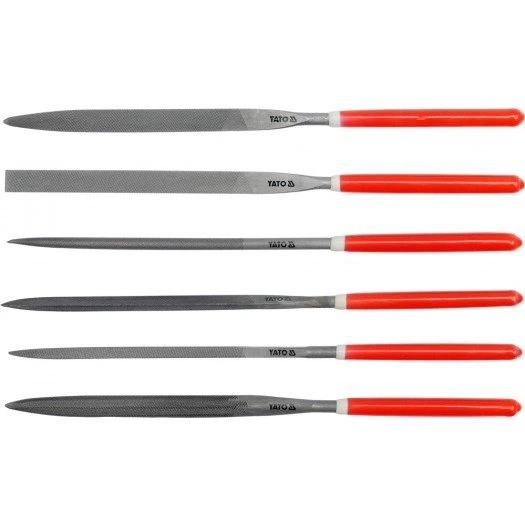 YATO Надфілі YATO : L= 160/75 мм, b= 4 мм. Набір 6 шт.  | YT-6161