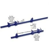 GROZ Струбцина двойного действия 1200 мм, открытие 1050 мм. Рейка стальной прокат 32х6 мм DBC/48