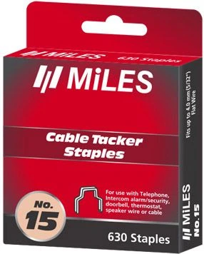 Скобы для кабелей Miles № 15 - 4 мм 630 шт
