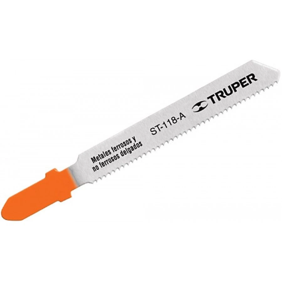 Truper ST-118-A Полотно для эл.лобзика Т-хвостовик, металл, чистый рез, 21-TPI, 5шт.