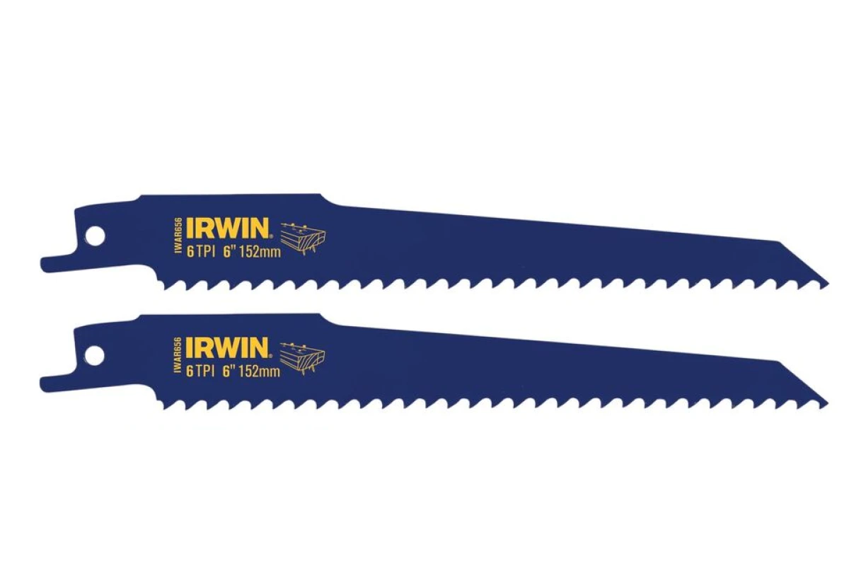 IRWIN Полотно биметаллическое для сабельных пил 656R, 6"/150мм, 2шт., | 10506429