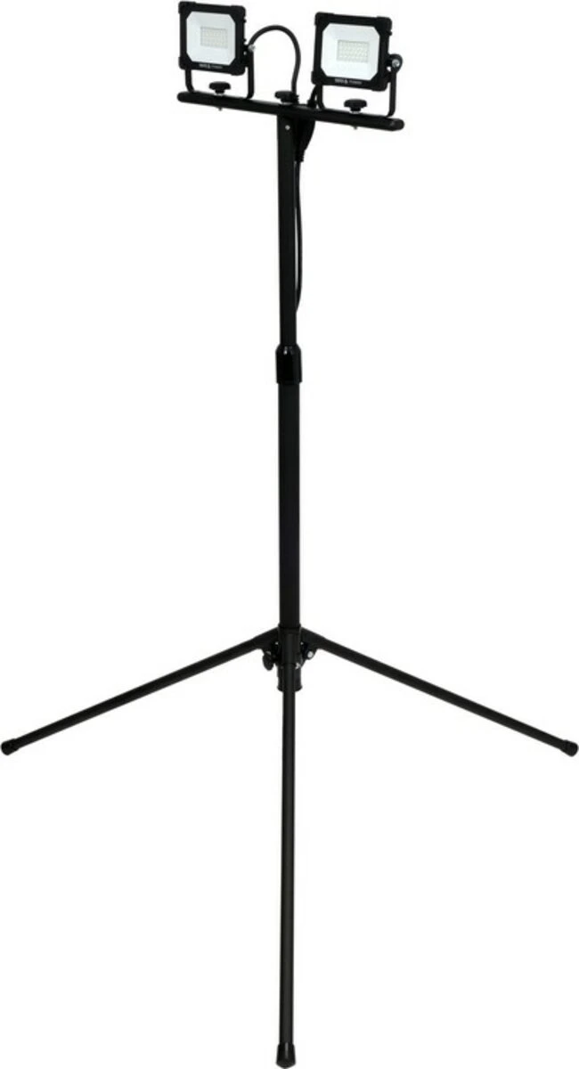 YATO Прожектори з SMD-діодним випромін. YATO: 2 x 20 Вт, 230 В, 2 x 1900 Lm, на штативі h= 0.6-1.22 