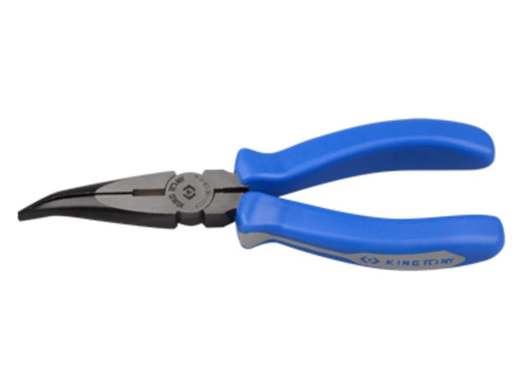KING TONY Пассатижи тонк. нос загнутые 200 мм | 6331-08