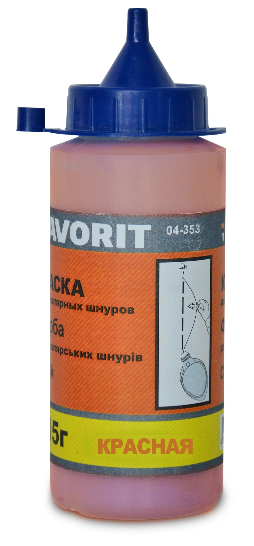 04-353 Фарба для малярських шнурів червона 115 г | Favorit