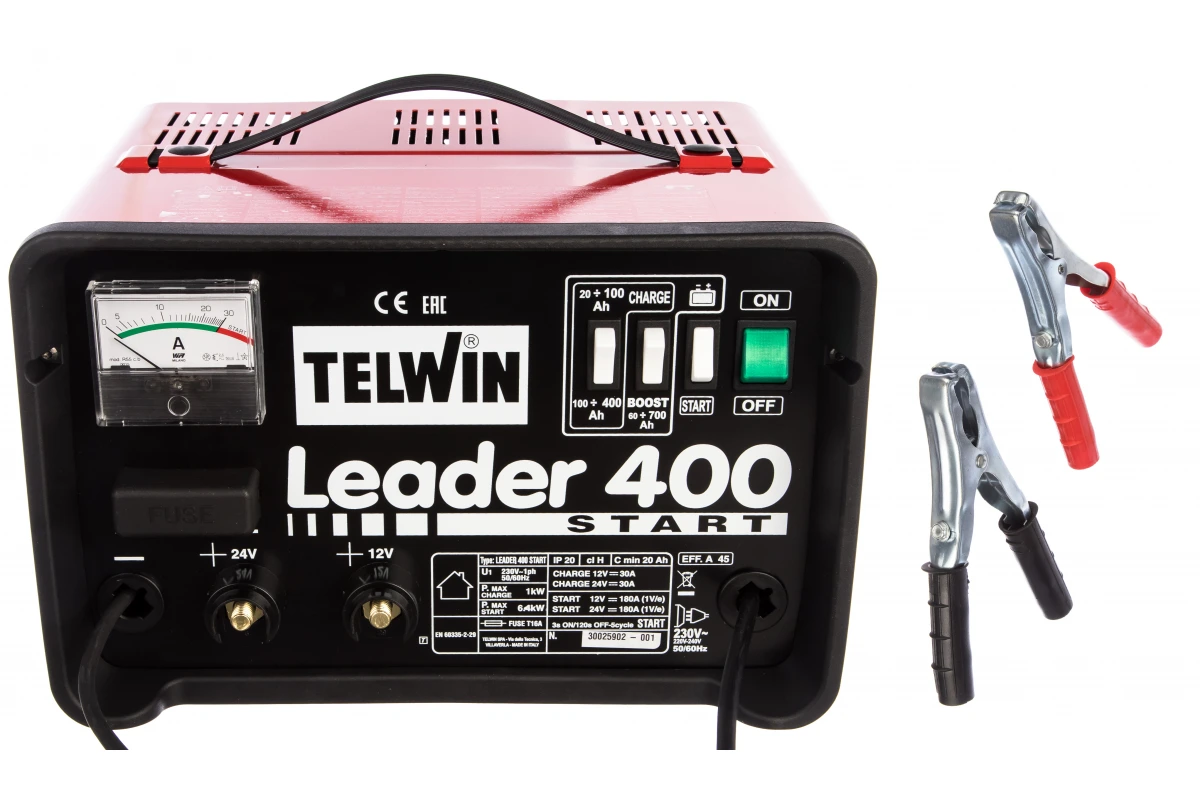 TELWIN Пускозарядное устройство Telwin LEADER 400 START 230V 12-24V | 807551
