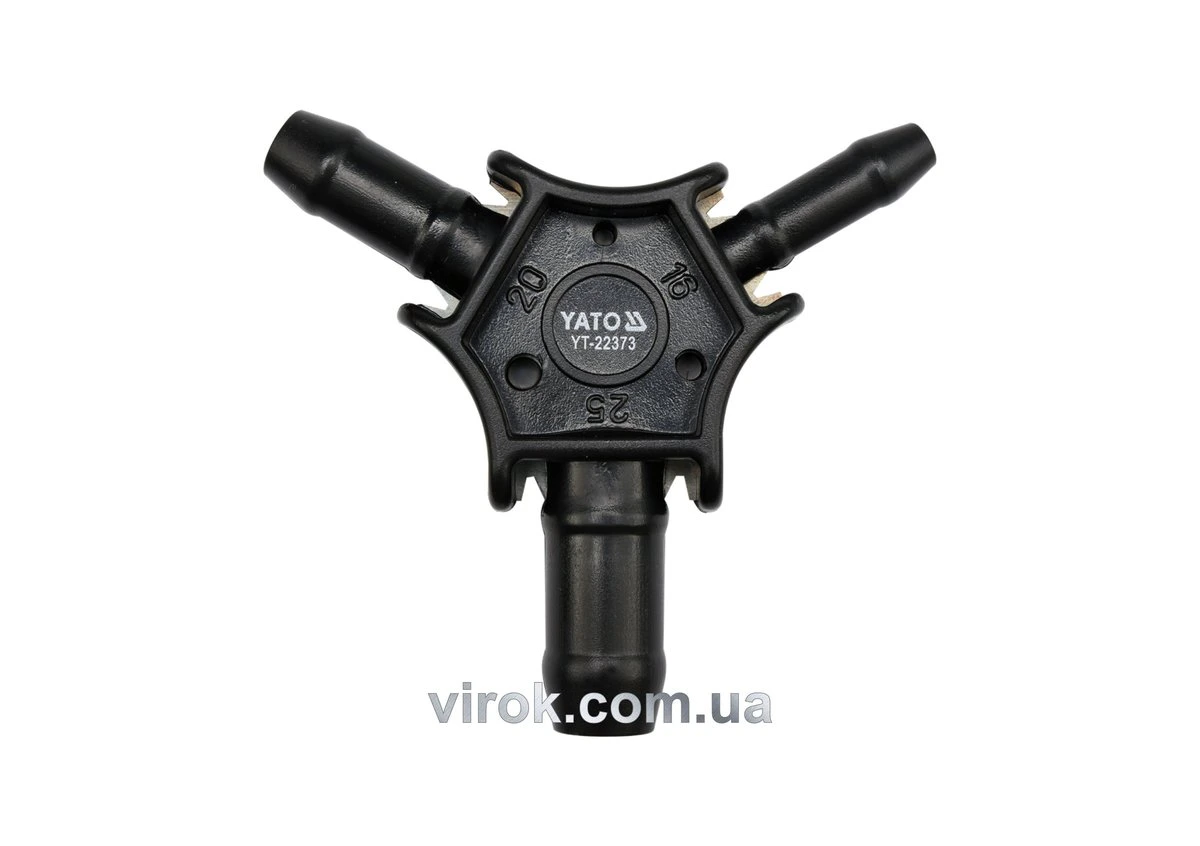 YATO Калібратор трійник для труб PEX-AL-PEX або PERT-AL-PERT Ø= 16, 20, 25 мм  | YT-22373