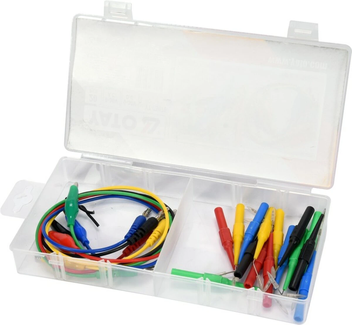 YATO Провідники електричні з наконечниками контрольні YATO до напруги 0-30 V- AC/DC, 20 елем.  | YT-