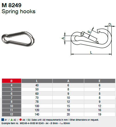  Spring Hook