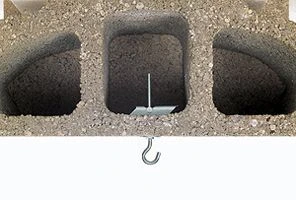 Крепление в пустотелое перекрытие