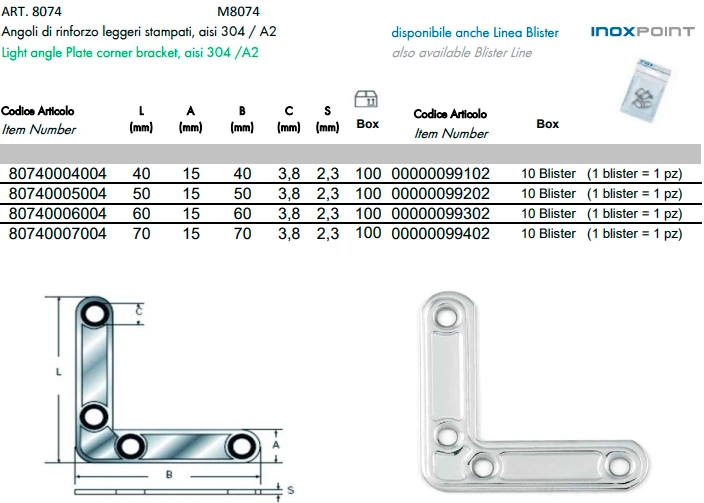 Light angle Plate corner bracket, aisi 304.png Light angle Plate corner bracket, aisi 304.png