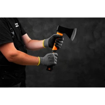 Рукавиці трикотажні з латексним покриттям КВІТКА Recodrag (12 пар, сірі) (110-1201-10)