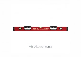 YATO Рівень алюмінієвий YATO : L= 150 см. 3 капсули, 2 ручки  | YT-3026