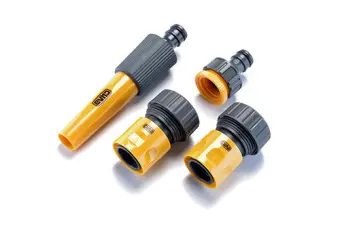 Набор: насадка-распылитель, коннекторы 3/4: 3/4 аквастоп , 3/4, адаптер 1/2+3/4 СИЛА