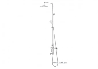 FALA Душовий комплект STEELY 2 : 2 функції, регульована висота 96- 126 см  | 75663
