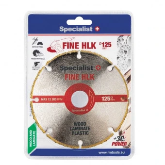 Specialist+ 57-320023 Диск відрізний мультиматеріал Fine HLK 125x22