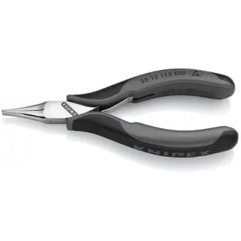 KNIPEX Плоскогубцы захватные для электроники антистатические 35 12 115 ESD | 35 12 115 ESD