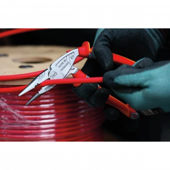 NWS  Плоскогубці комбіновані "Ergo Multi" з ізольов. ручками VDE до 1000 В: вигнуті 45°, L= 200 мм |