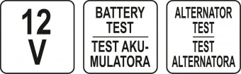 STHOR Тестер діодний цифровий напруги акумуляторів і генераторів до 12 В  | 81741