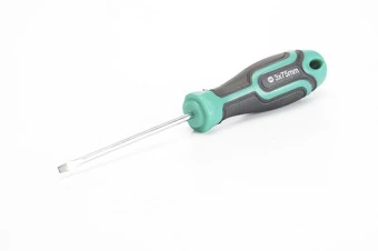 Отвертка обрезиненная CrV SL3x75 Стандарт СИЛА