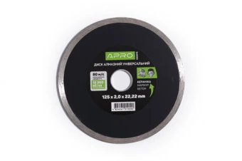 Диск по бетону 125х2,0мм (22-24%) Сплошной APRO