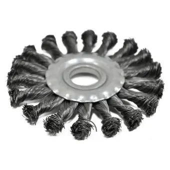 Щітка крацовка закручена, 125х22,2мм Spitce | 18-162