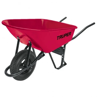 TRUPER CAT-60ND Тачка будівельна з посиленою пневматичною шиною 16" (ND), 100 літрів.