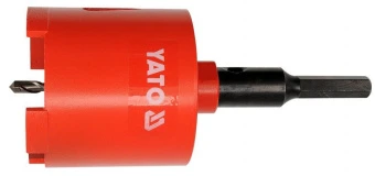 YATO Свердло-коронка алмазне YATO : Ø= 68 мм, з напрямним свердлом, шестигранний хвостовик  | YT-604