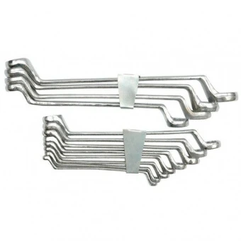 VOREL Ключі накидні вигнуті М 6-32 мм, компл. 12 шт  | 52630