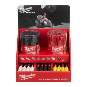 MILWAUKEE Набір маркерів для будмайданчика InkZAll(108шт.), дисплей | 4932478796