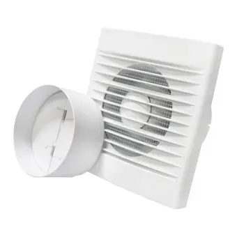 Вентилятор осьовий витяжний зі зворотнім клапаном Blow, d 120 мм, 150 м3, 17 Вт, з сіткою Air