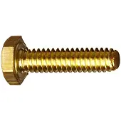 DIN 933 Болт латунный с шестигранной головкой полная резьба M 4x  8