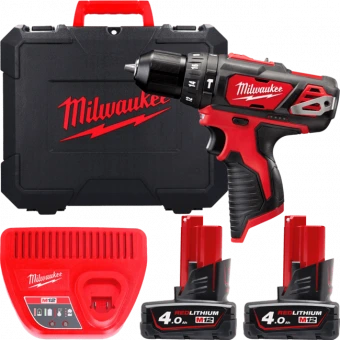 MILWAUKEE Аккумуляторная дрель-шуруповерт, крут. мом. 38 Нм, M12 BPD-402C 4933441935 | 4933441935