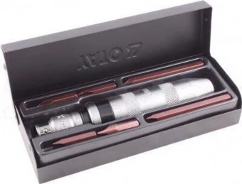 YATO Викрутка реверсивна ударна YATO : Цільнометалева, 6 насадок, квадрат1/2". Набір 7 од"  | YT-280