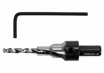 YATO Свердло конфірматне по дереву YATO Ø= 4/6 мм, хвостовик Ø= 8 мм, з 6-гран. ключем  | YT-33021