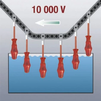 Набір діелектричних викруток Kraftform Classic 6шт. VDE 1000В WERA (Германия) 