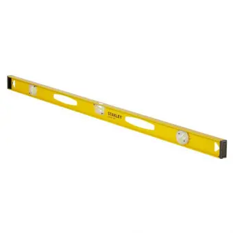 STANLEY 1-42-923 Уровень 120см алюминий, двутавр, 3 капсулы (1поворотная на 180°), 1,5 мм /м 