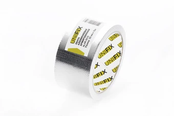 Лента клейкая алюминиевая армированная 50мм 25м UNIFIX