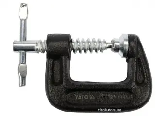 YATO Струбцина з гвинтовим затиском "G" подібна YATO; l= 25 мм (1")  | YT-64250