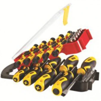 STANLEY STHT0-70886 Набор отверток 49 предметов: отвертки "SL"- 3х75; 5х75; 6х100; 8х150; отвертки "