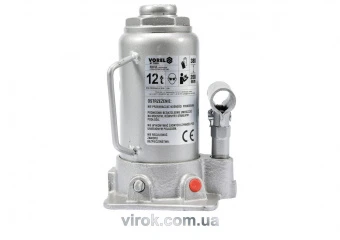 VOREL Домкрат гідравлічний cтовбцевий ; F= 12 т, роб. висота- 200- 380 мм  | 80062